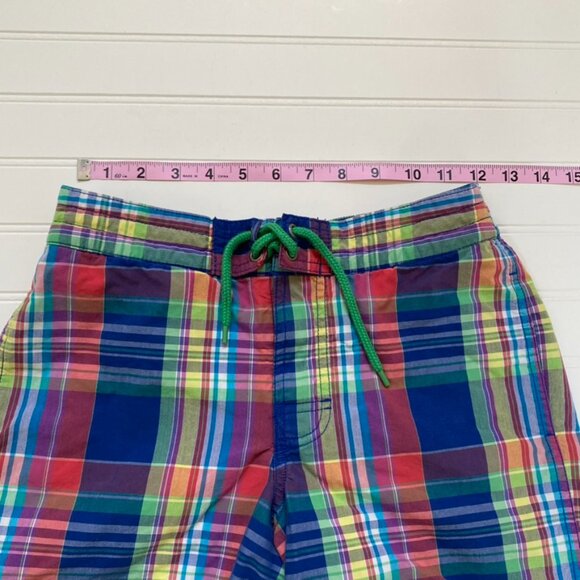 Ralph Lauren Plaid Swimsuit Boys 10/12 - Picture 3 of 5
